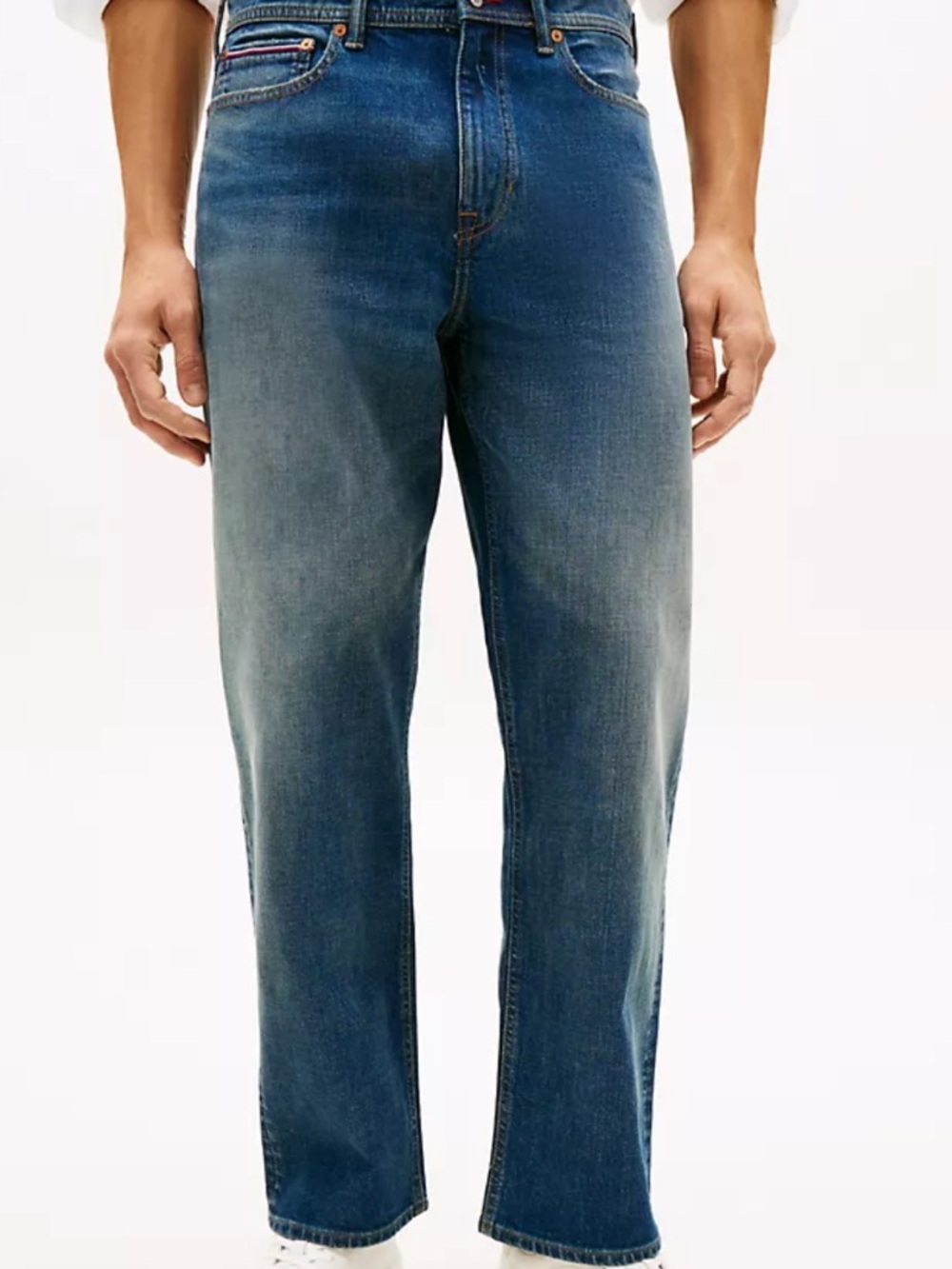 Tommy Hilfiger THFLEX Men's Medium Blue Straight Jeans